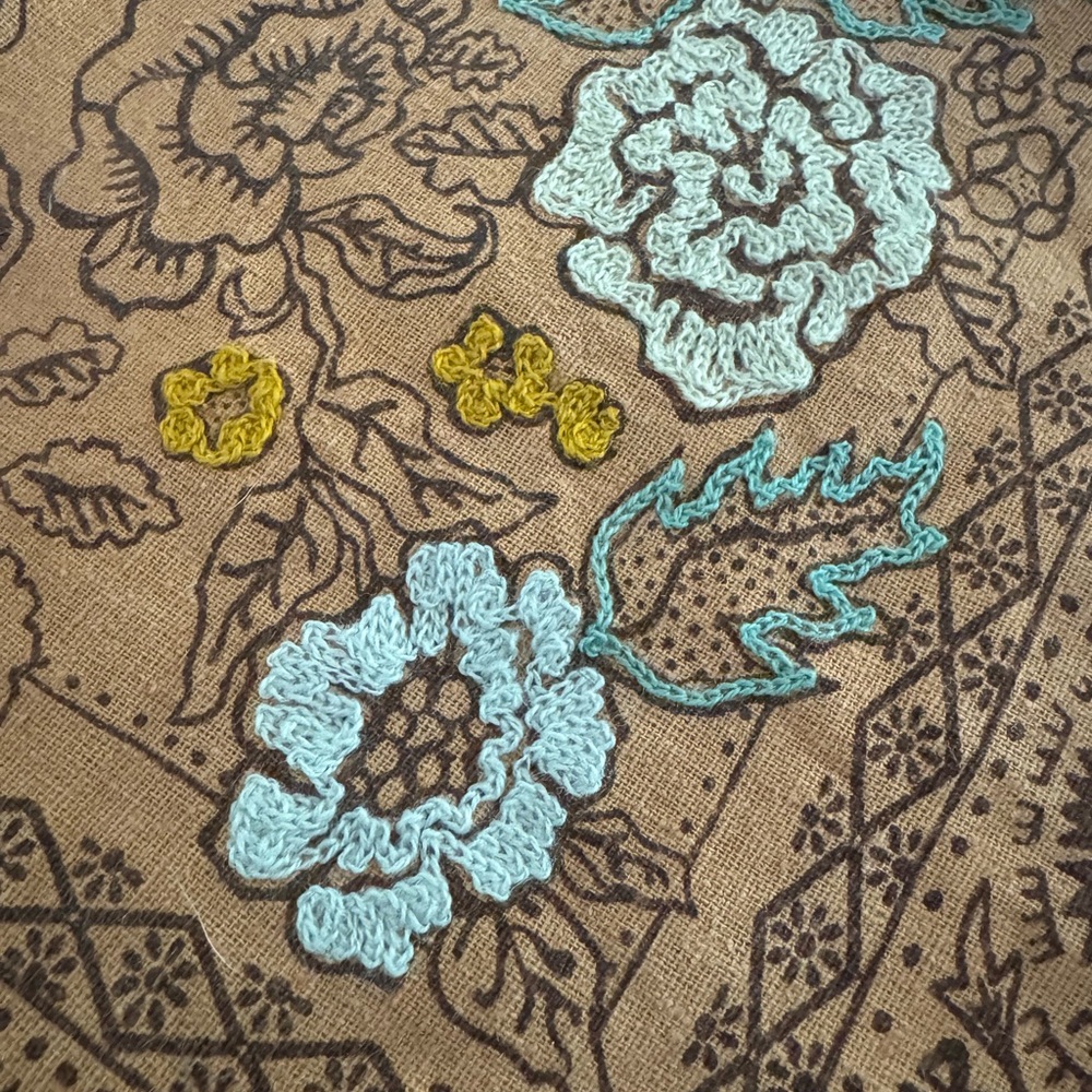 Floral Embroidered Fabric